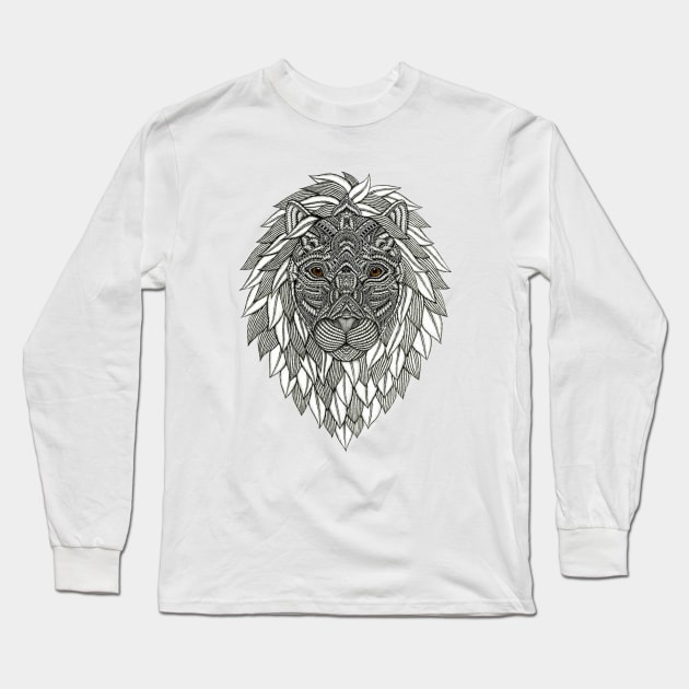 Lion Long Sleeve T-Shirt by By_StineLee